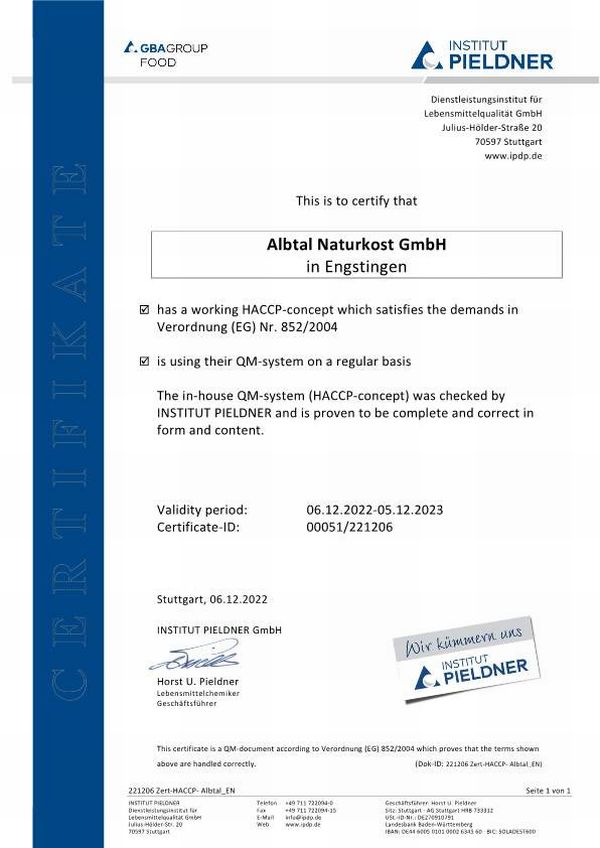 Certificate from ZertExpert